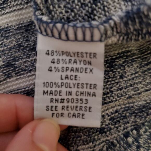 J Gee small womens blue and white striped dress - Picture 10 of 11